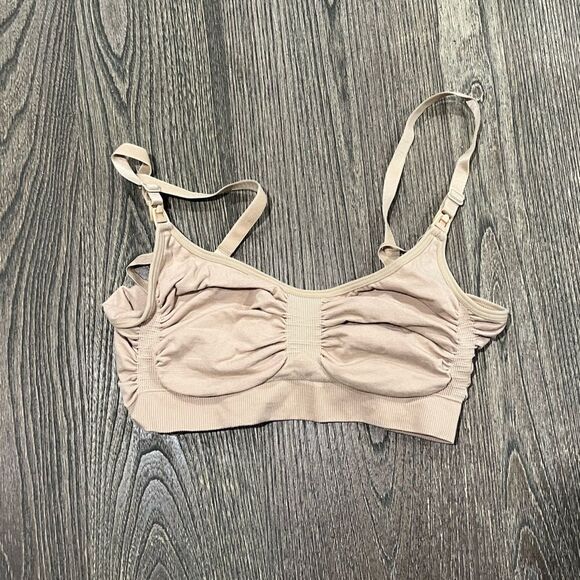 NWOT Skims Seamless Sculpt Bralette Scoop Neck Adjustable Strap Pullover Sand L - Picture 1 of 4